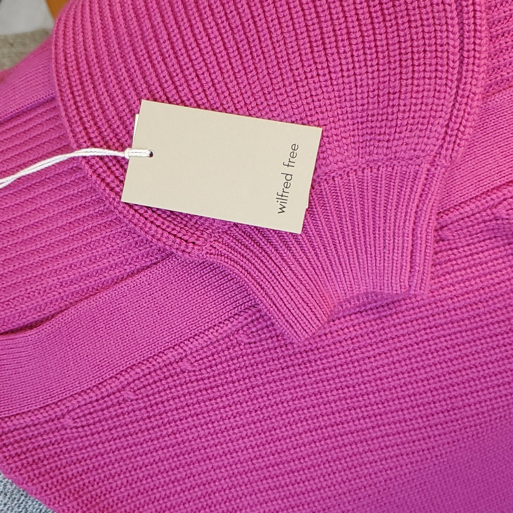 Aritzia Wilfred Free Unwind Italian Merino Wool Waist Cardigan M - Picture 6 of 8